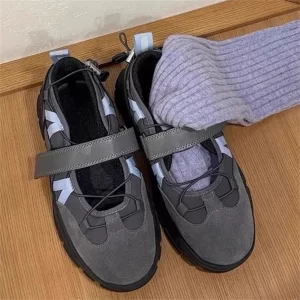 Women Flat Shoes Round Toe Casual Ballet Flats Outdoor Loafers Ladies Mary Janes Thick Soloe Platform Creepers Sports Sneakers